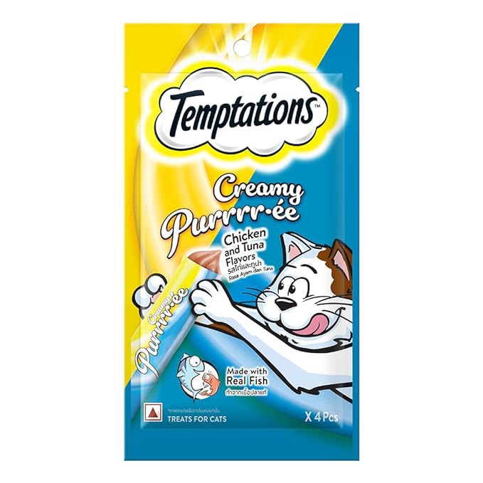 Temptations Adult Creamy Purrrr-Ee Cat Treats, 48G (1 Pieces)